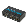 2x1 MINI METAL HDMI Schalter 2Port Hub Box Auto Schalter 2 In 1 Out Switcher 3D 1080p HD 1.4 Mit Fernbedienung